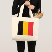 Bag met vlag van België Grote Tote Bag (Voorkant (product))