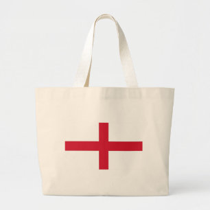 Bag met vlag van Engeland Grote Tote Bag
