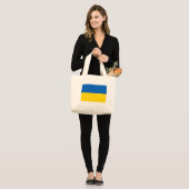 Bag met vlag van Oekraïne Grote Tote Bag (Voorkant (model))