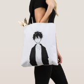 Bag Minimal Anime Boy Tote (De près)