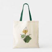 Bag Minimalist Peace Lily Line Art Tote (Dos)
