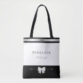 Bag Modern Bridesmaid Gift | Luxury Typography Tote (Devant)