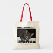 Bag Nora le chat de piano Tote 001 (Dos)