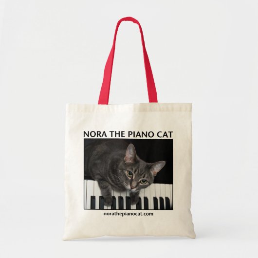 Bag Nora le chat de piano Tote 001 (Devant)