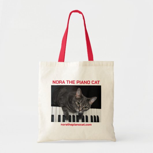Bag Nora le chat de piano Tote 001 (Devant)