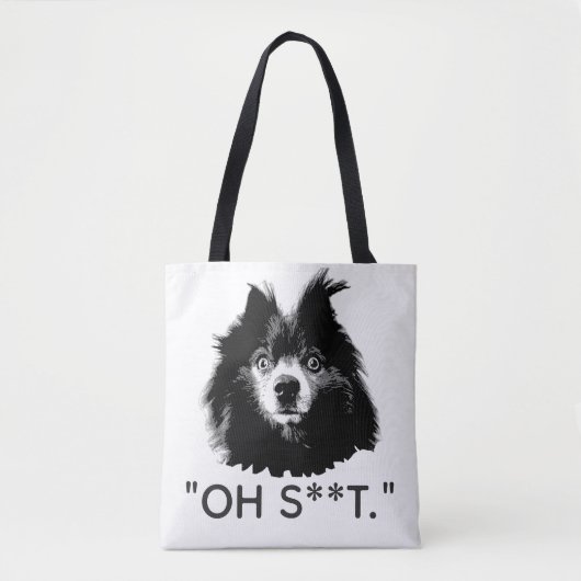 Bag "OH S**T" Funny Pom Tote (Devant)