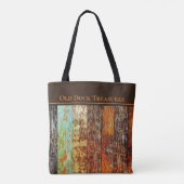 Bag Old Dock Treasures Tote Bag. Sea-worn style. (Dos)