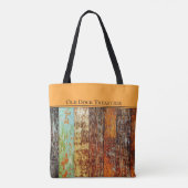 Bag Old Dock Treasures Tote Bag. Sea-worn style. (Dos)