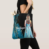 Bag Pageant Portrait Turquoise Dreams Tote (De près)