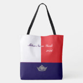 Bag Pageant Silver Crown Tote Bag-Large Red white blue (Dos)