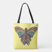 Bag Papillon Arc-en-ciel (jaune) - Tote (Dos)