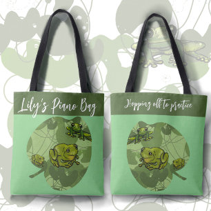 Bag Partir à la pratique Frog and Lily Pad Tote