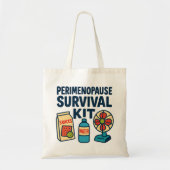 Bag Perimenopause Survival Kit – Funny Tote for Snacks (Devant)