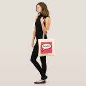 Bag Personalised Comic Book Girly Pink Tote bag. (Devant (modèle))