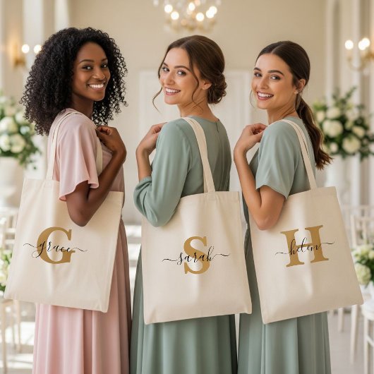 Bag Personalized bridesmaid tote bags