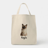 Bag Personalized dog photo tote bag, personalized cat (Dos)