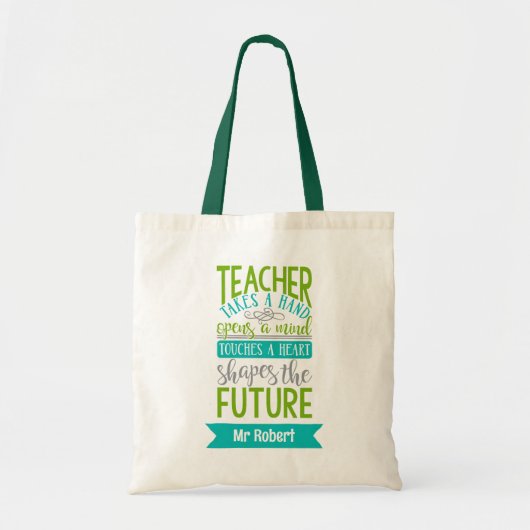 Bag Personalized Teacher Tote Bags Shapes the Future (Devant)