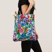 Bag Phoebe "Be Kind" Floral Inspirational Tote (De près)