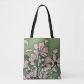 Bag Pink Blossom Green Tote (Devant)