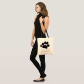 Bag - polydactylrechterpoot afdrukken tote bag (Voorkant (model))