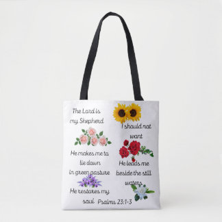 Bag Psalm 23: 1--3 Shopping Tote