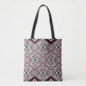 Bag Red, White & Black Tribal Tapestry Tote (Devant)