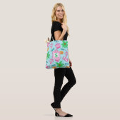 Bag Serviette de plage monogrammée Preppy Tote de serv (Sur le modèle)