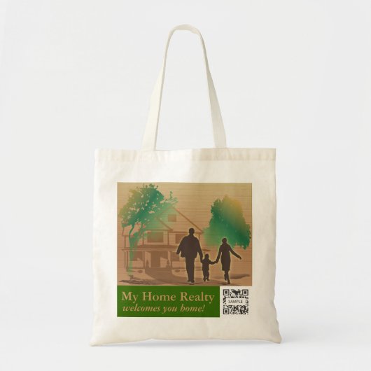 Bag Sjabloon Mijn thuisrealiteit Tote Bag (Voorkant)