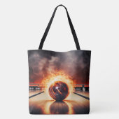 Bag Smoking Striker Bowling Ball Large Shoulder Tote (Dos)