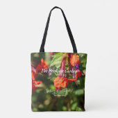 Bag Spring Wildflower Meadow Floral Cotton Tote (Dos)