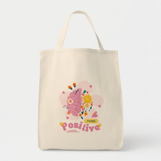 Bag Think Positive Tote Bags (Devant)