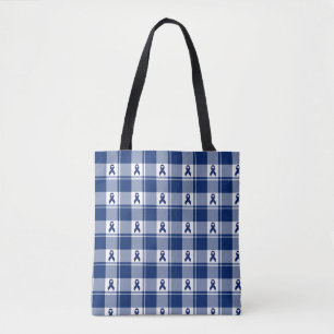 Bag Tote à carreaux pour la sensibilisation au cancer