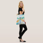 Bag Tote à épaule à impression tout-dessus de libellul (Sur le modèle)