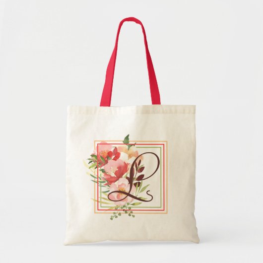 Bag Tote à monogramme Bouquet encadré (Devant)