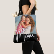 Tote Cadeau Photo Maman Fondée