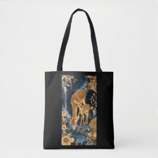 Bag Tote cerf mère doré