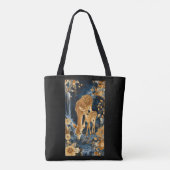 Bag Tote cerf mère doré (Dos)