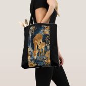 Bag Tote cerf mère doré (De près)