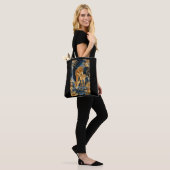 Bag Tote cerf mère doré (Sur le modèle)
