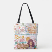 Bag Tote de bonnes vibrations (Dos)