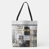 Bag Tote de design de typographie moderne (Devant)