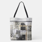 Bag Tote de design de typographie moderne (Dos)