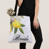 Bag TOTE DE MARIEe DOS AVEC CITRONS (De près)