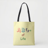 Bag Tote des ABC de la vie (Devant)