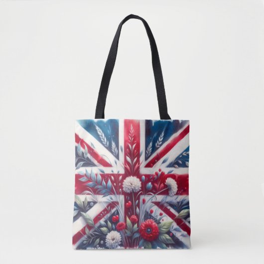 Bag Tote en coton drapeau britannique (Devant)