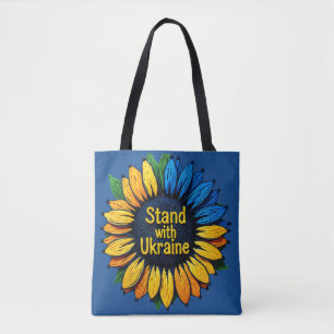 Bag Tote Fleur de Tournesol Stand with Ukraine