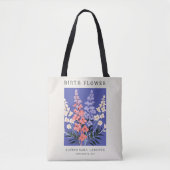 Bag Tote Larkspur du mois de naissance (Devant)