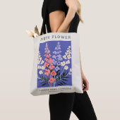 Bag Tote Larkspur du mois de naissance (De près)