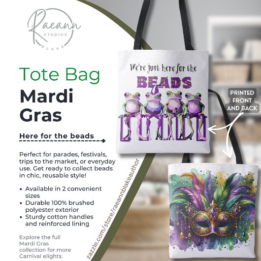 Bag Tote Mardi Gras