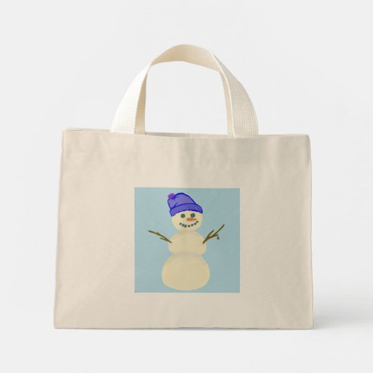 Bag Tote mini bonhomme de neige (Dos)